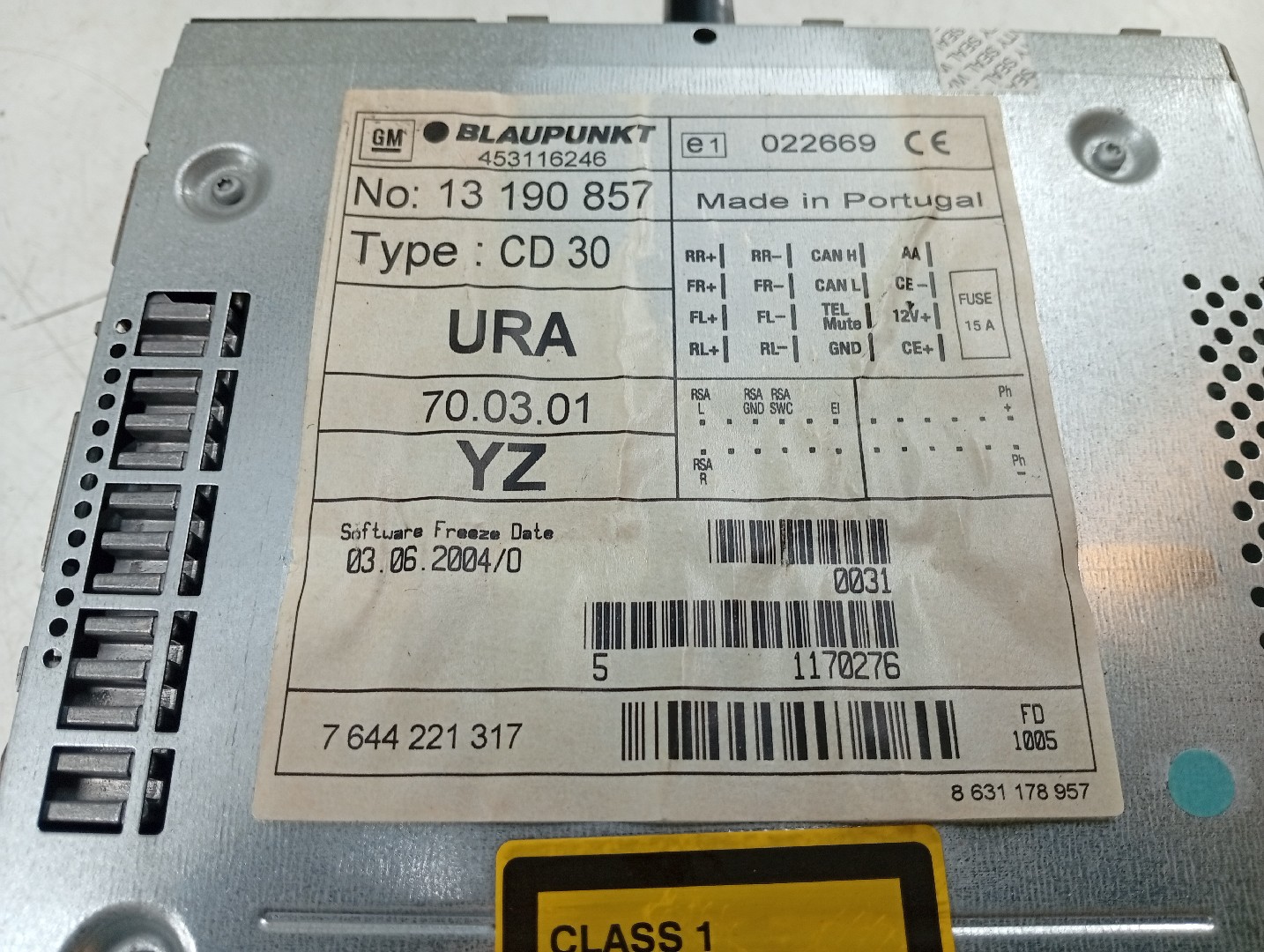 Auto-Rádio OPEL ASTRA H GTC (A04) | 05 - 10 Imagem-2