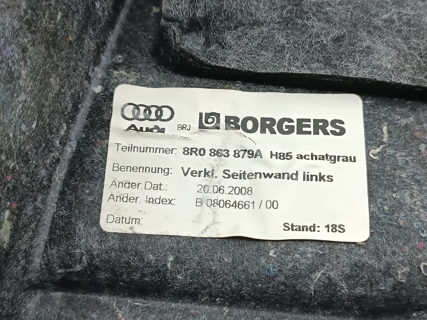 Acabamento de mala AUDI Q5 (8RB) | 08 - 17 Imagem-1