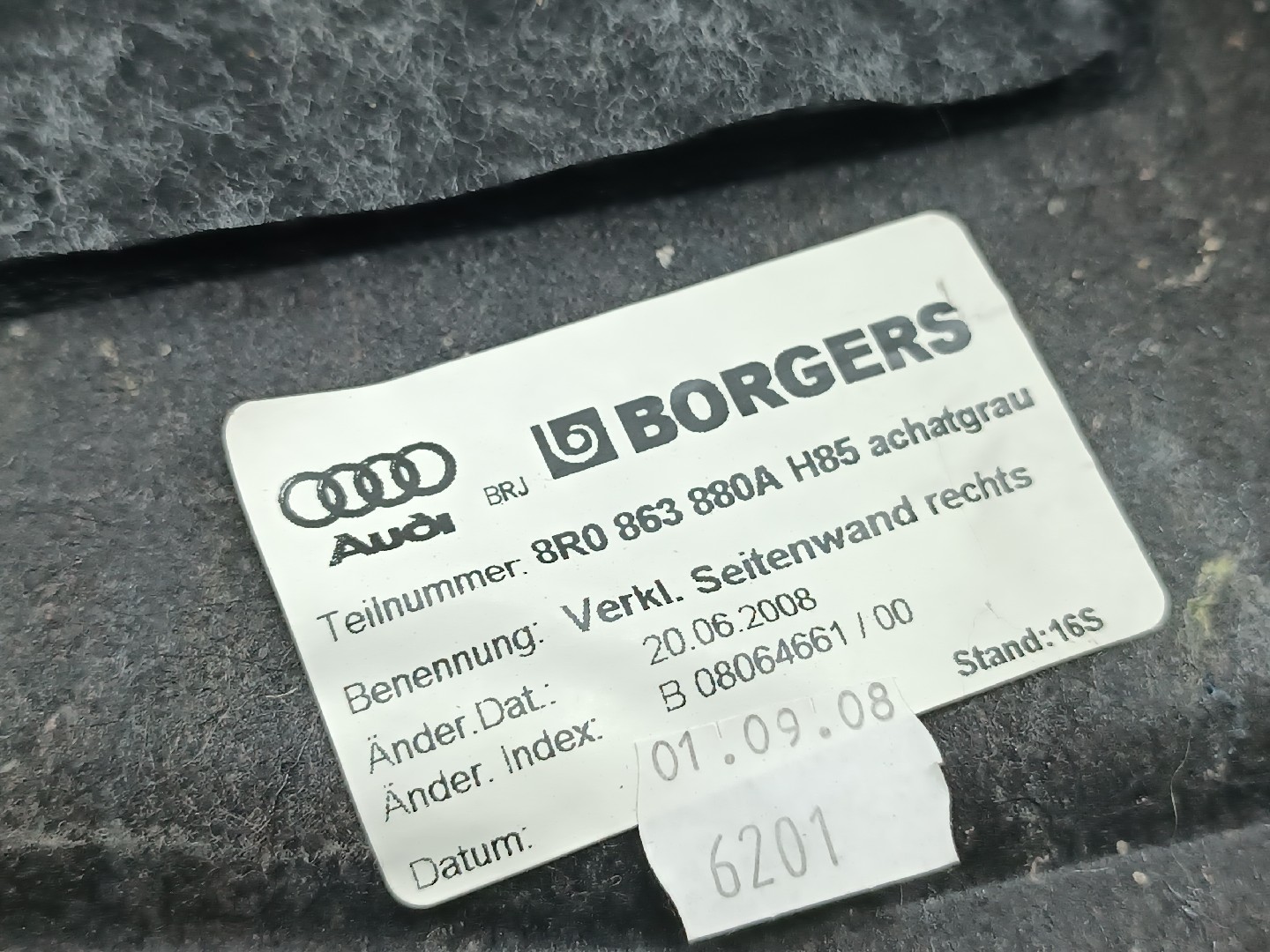 Acabamento de mala AUDI Q5 (8RB) | 08 - 17 Imagem-1