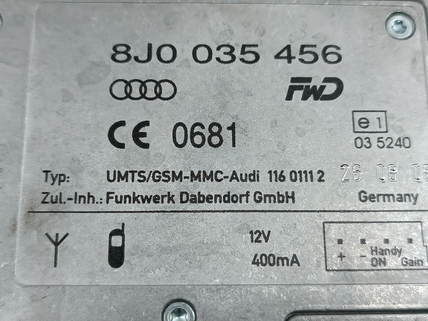 Amplificador de antena AUDI Q5 (8RB) | 08 - 17 Imagem-3