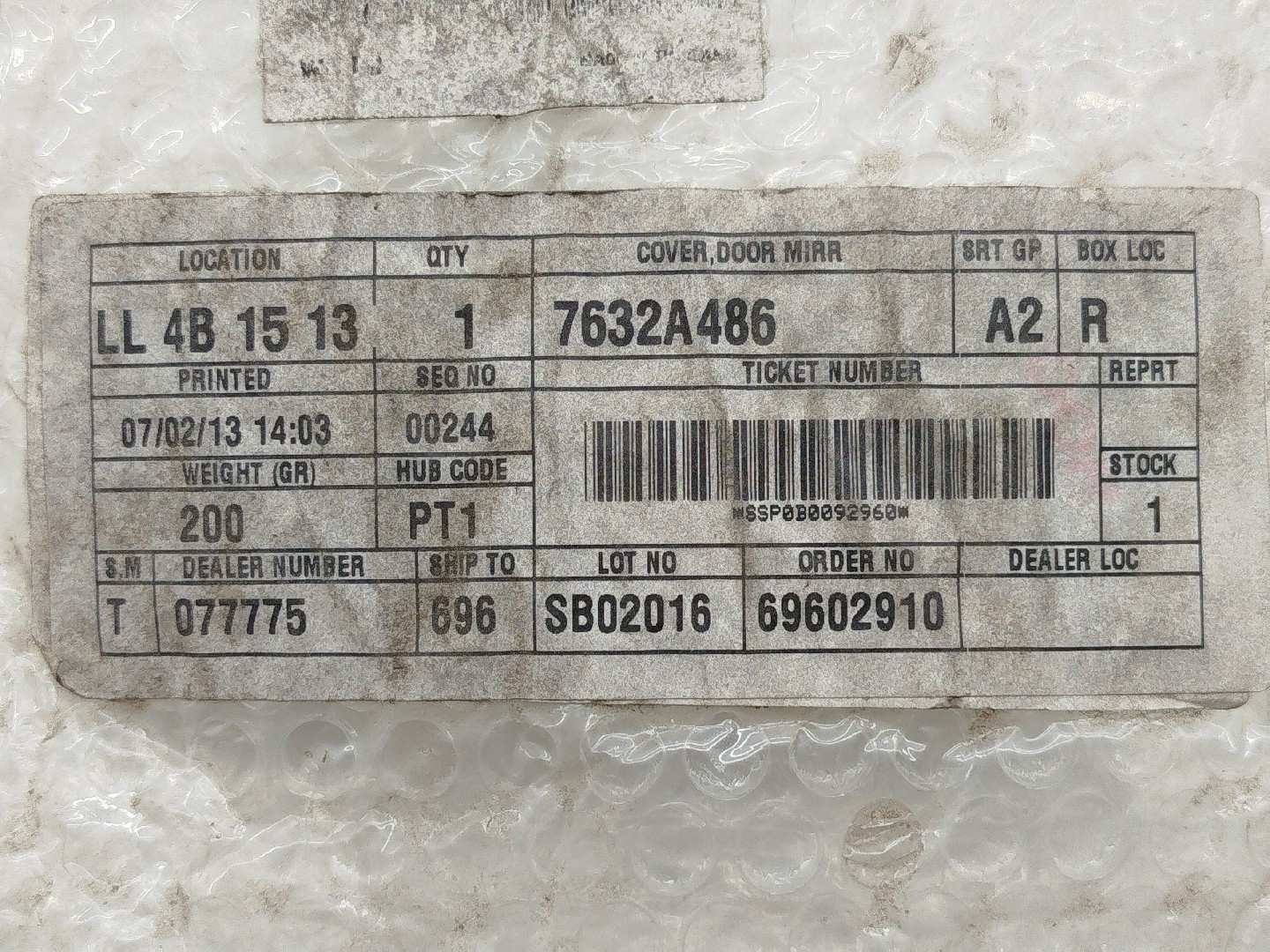 Capa de retrovisor MITSUBISHI L 200 (KA_T, KB_T) | 04 - 16 Imagem-5