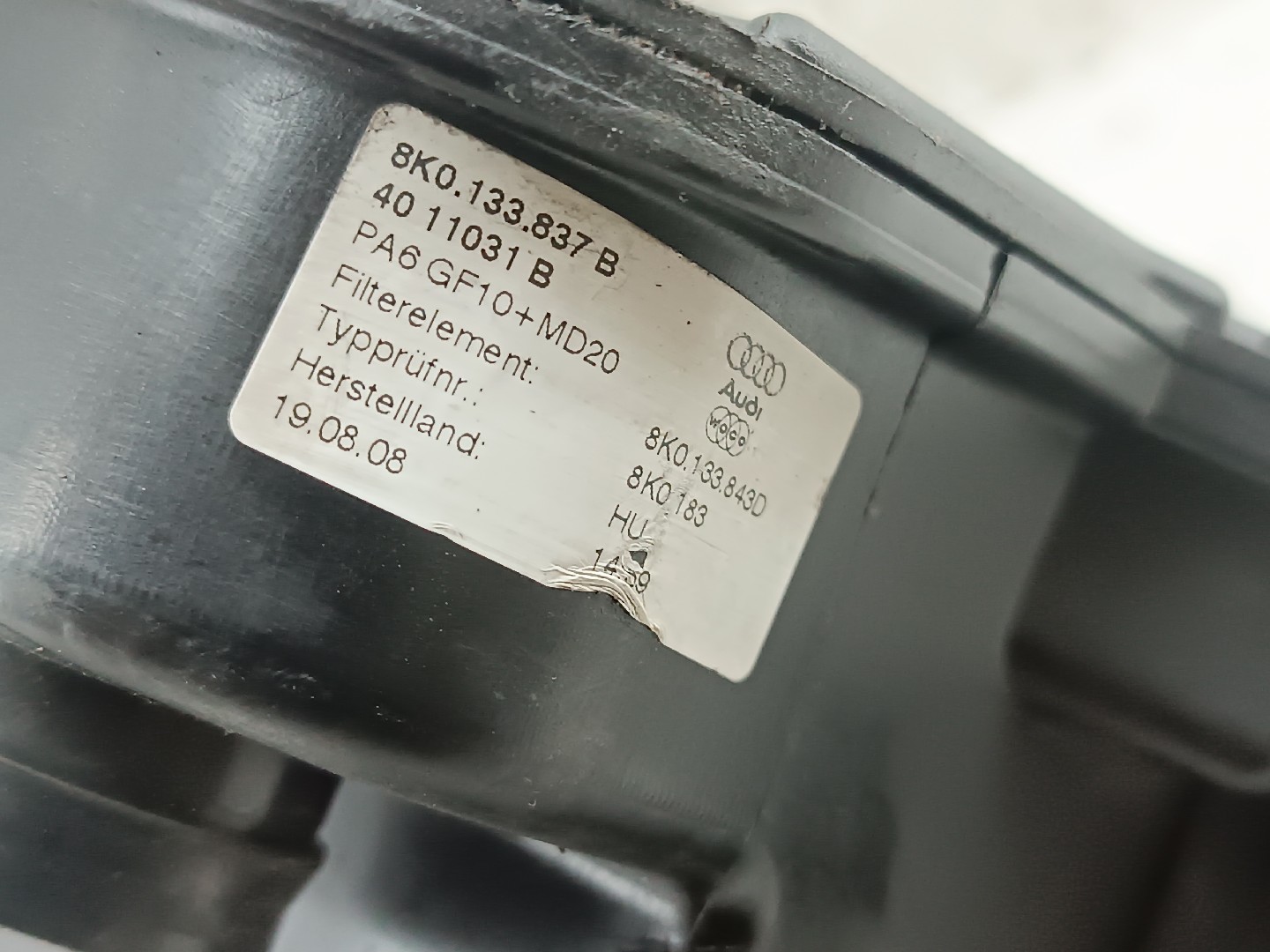 Caixa de filtro de ar AUDI Q5 (8RB) | 08 - 17 Imagem-1