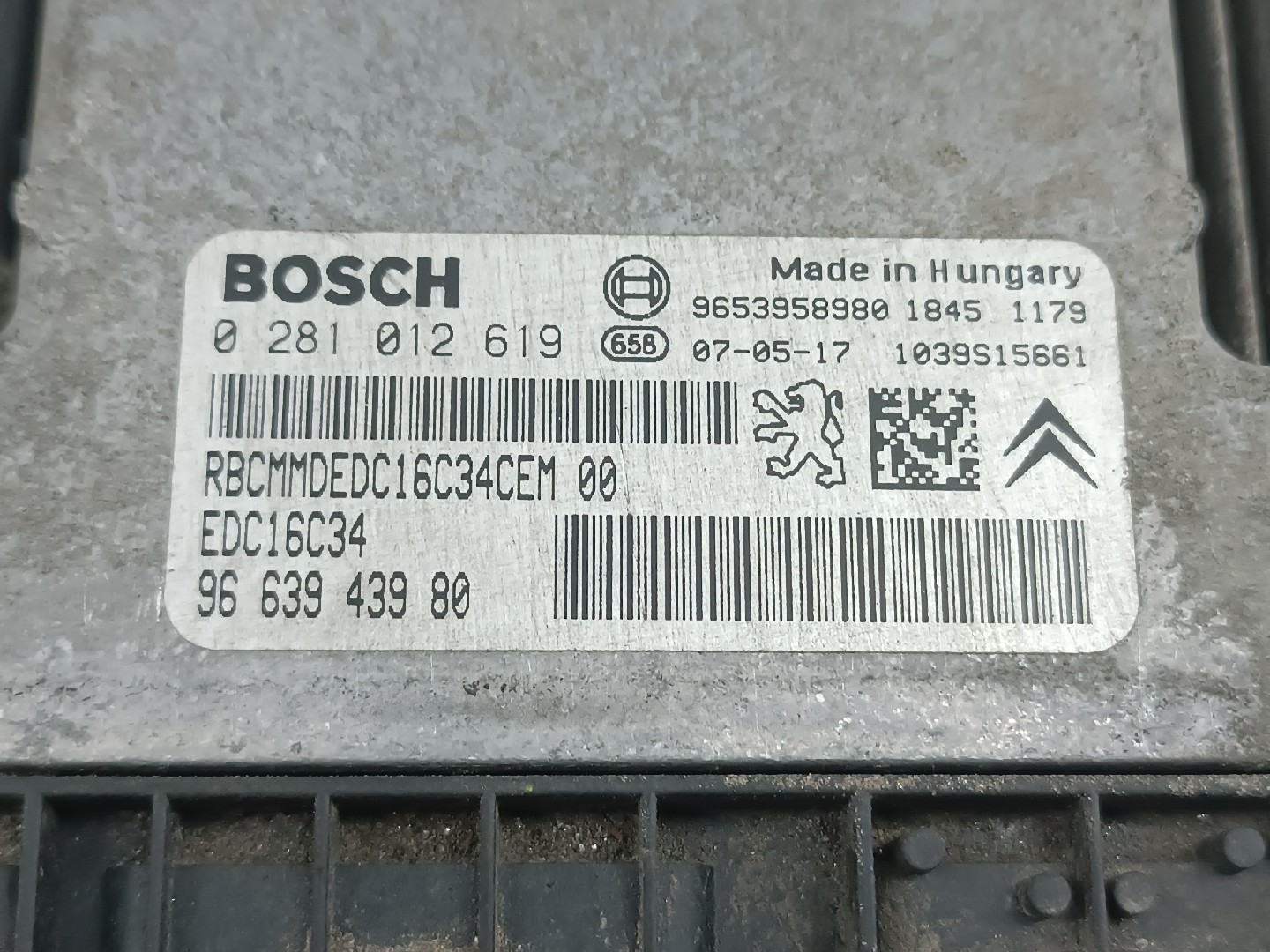 Centralina de Motor CITROEN BERLINGO / BERLINGO FIRST Veículo multiuso (MF, GJK, GFK) | 96 - 11 Imagem-2