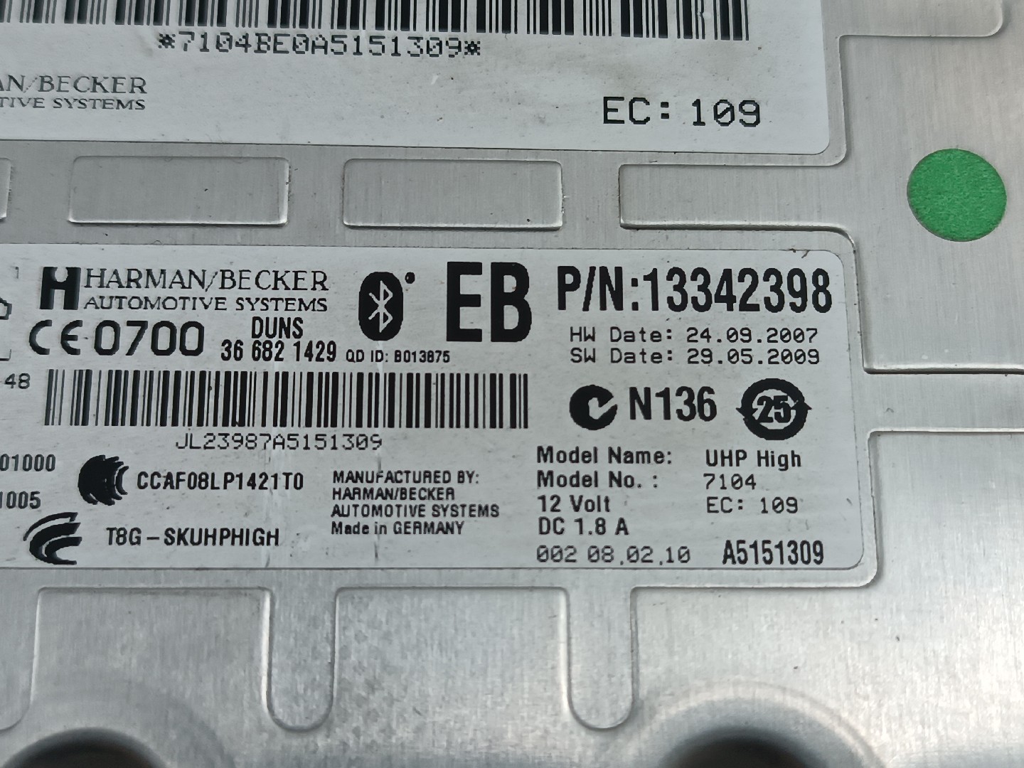 Módulo de bluetooth OPEL INSIGNIA A (G09) | 08 - 17 Imagem-1