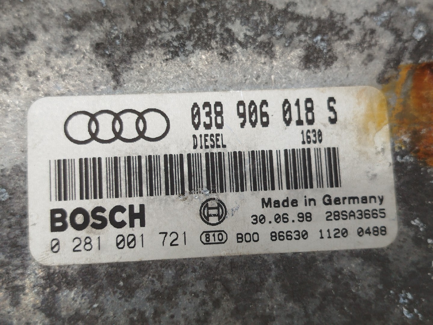 Centralina de Motor AUDI A4 Avant (8D5, B5) | 94 - 02 Imagem-2