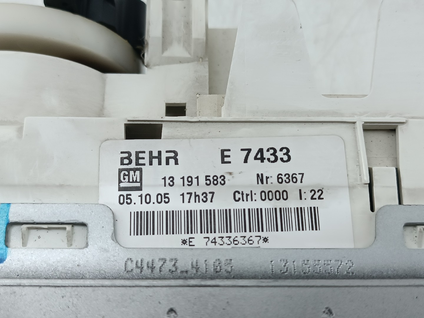 Comutador de Sofagem / Ar Condicionado OPEL MERIVA A Veículo multiuso (X03) | 03 - 10 Imagem-2