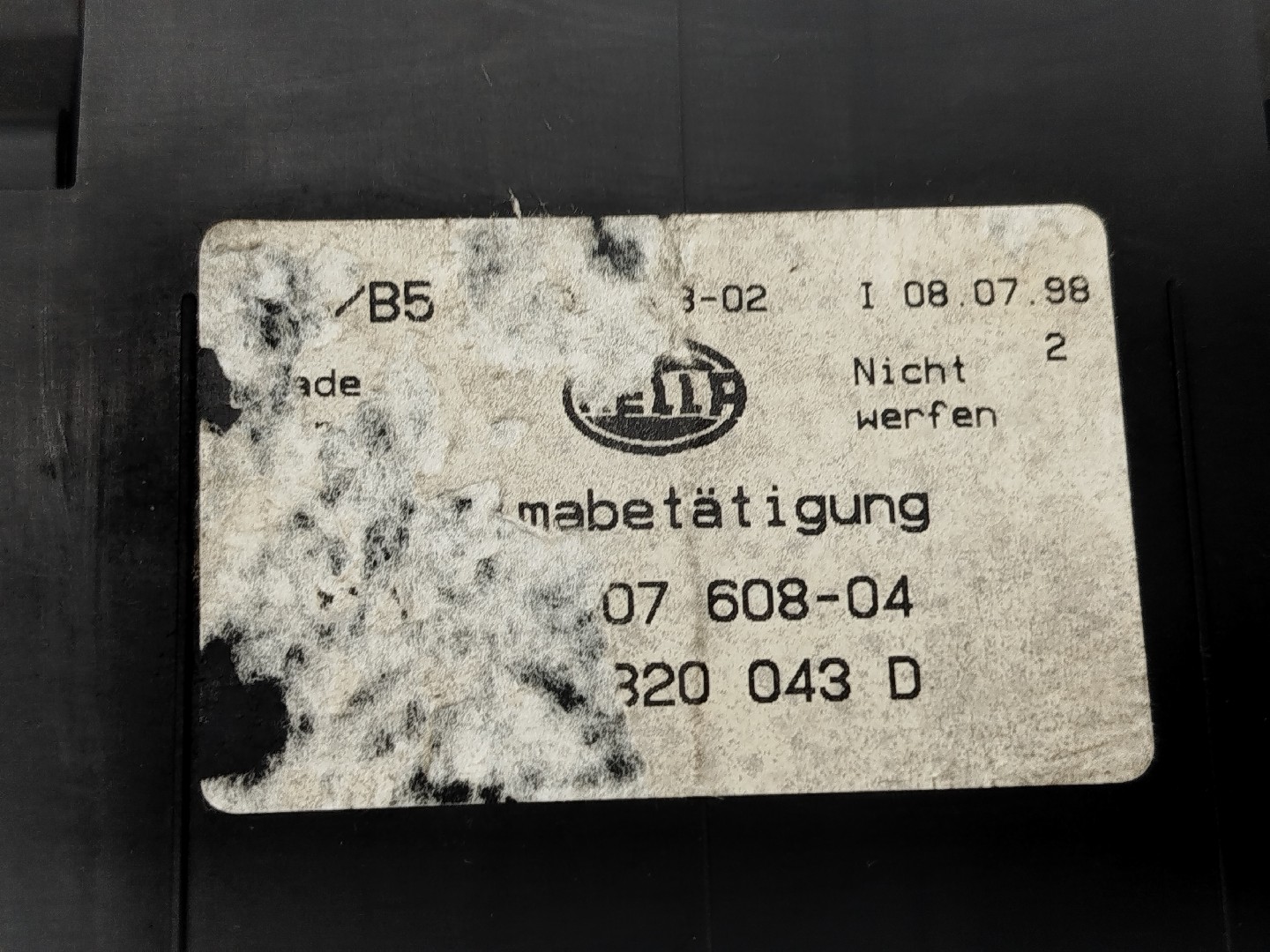 Comando da Sofagem AUDI A4 Avant (8D5, B5) | 94 - 02 Imagem-2