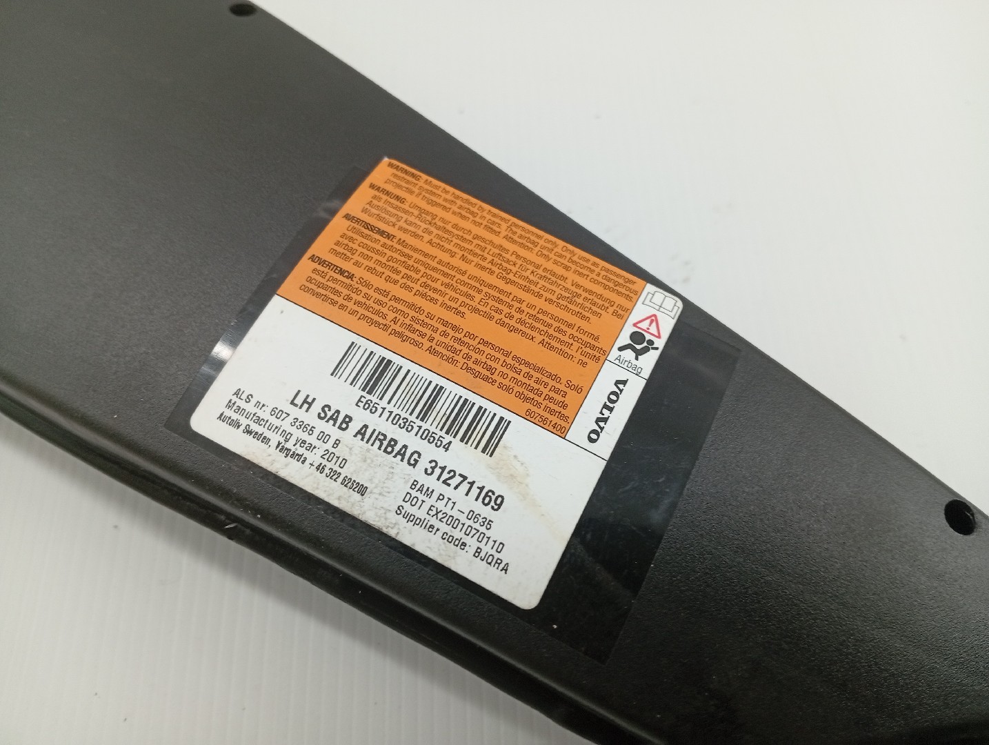 Airbag Banco Esquerdo VOLVO C30 (533) | 06 - 13 Imagem-1