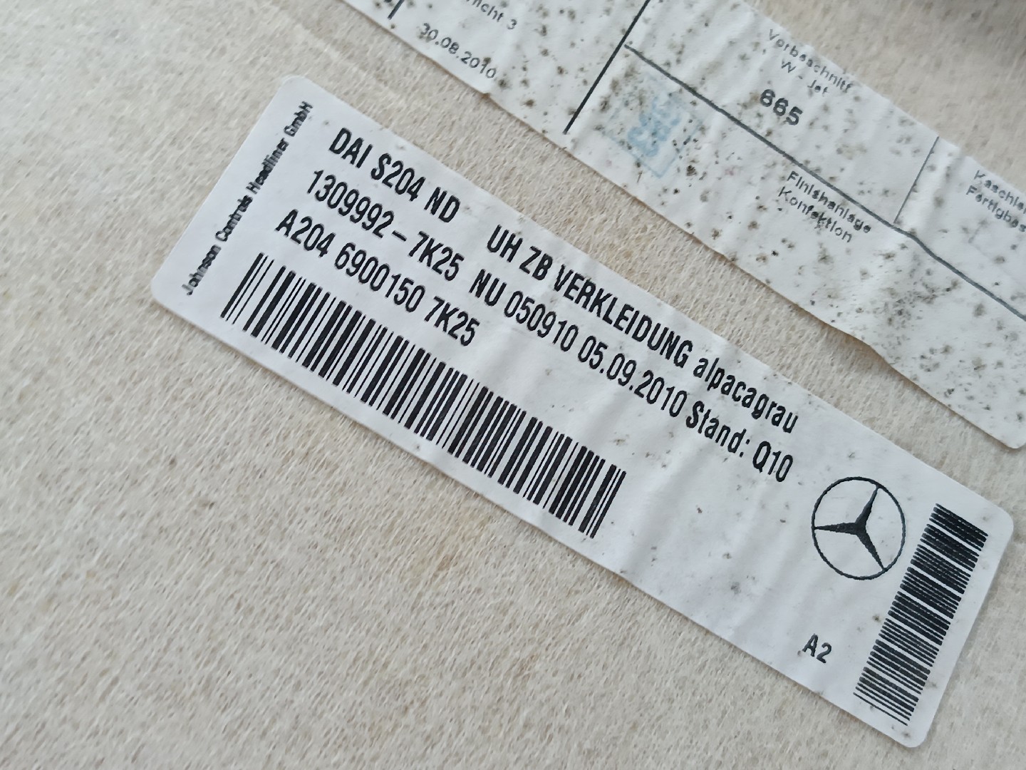 Forro Tejadilho MERCEDES-BENZ C-CLASS T-Model (S204) | 07 - 14 Imagem-3