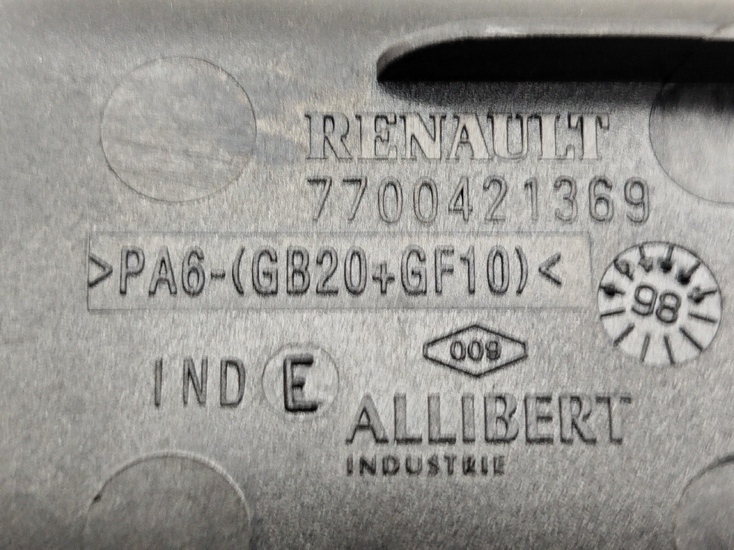 Cinzeiro RENAULT CLIO II (BB_, CB_) | 98 -  Imagem-2