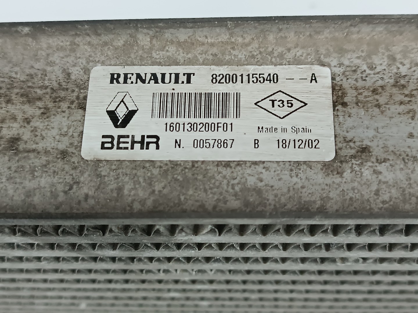 Radiador de intercooler RENAULT MEGANE II (BM0/1_, CM0/1_) | 01 - 12 Imagem-1