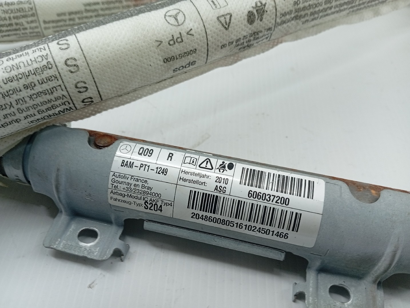 Airbag de cortina direito esquerdo MERCEDES-BENZ C-CLASS T-Model (S204) | 07 - 14 Imagem-1