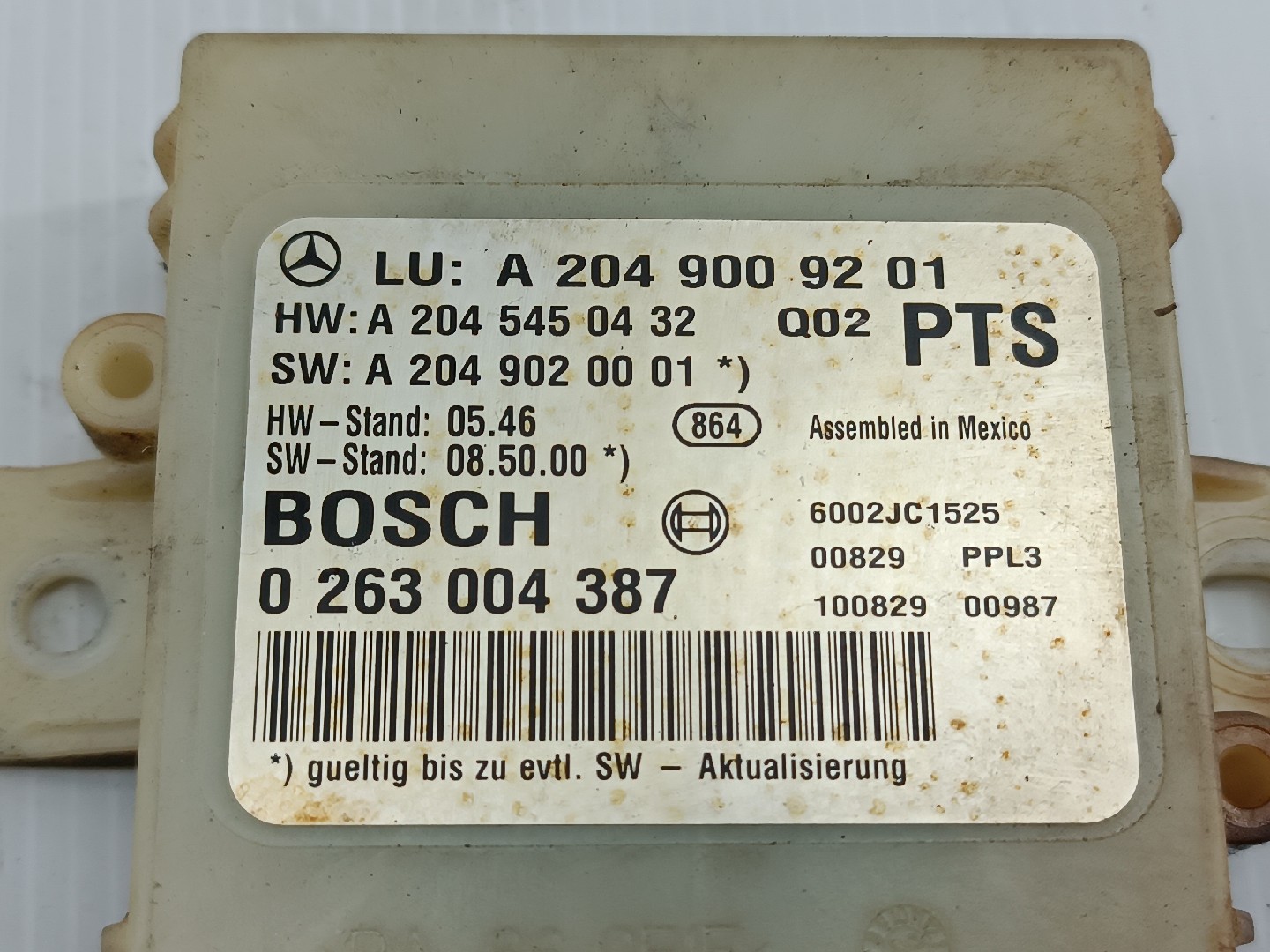 Módulo de estacionamento MERCEDES-BENZ C-CLASS T-Model (S204) | 07 - 14 Imagem-2