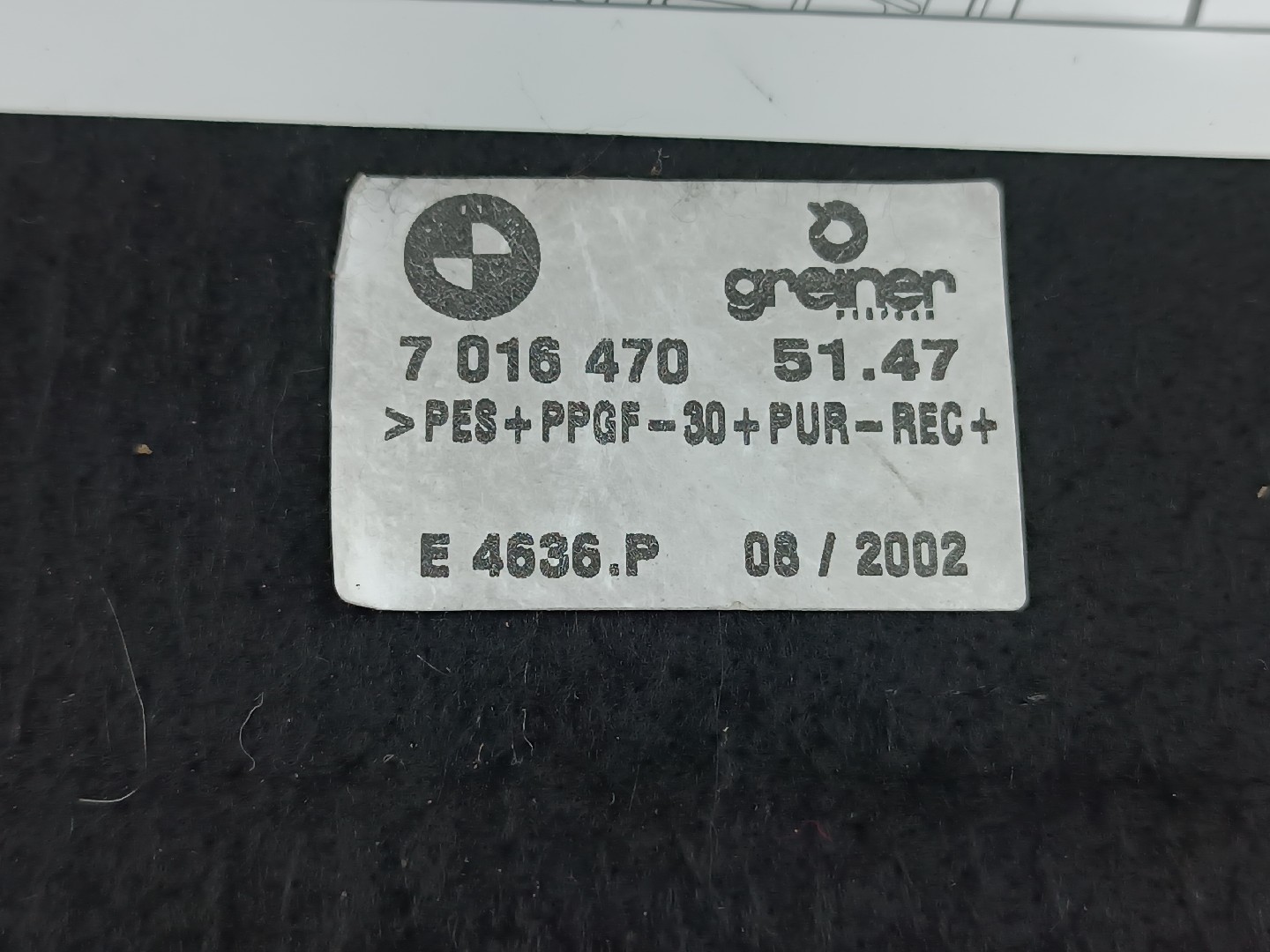 Forra chão da Mala BMW 3 Compact (E46) | 01 - 05 Imagem-1