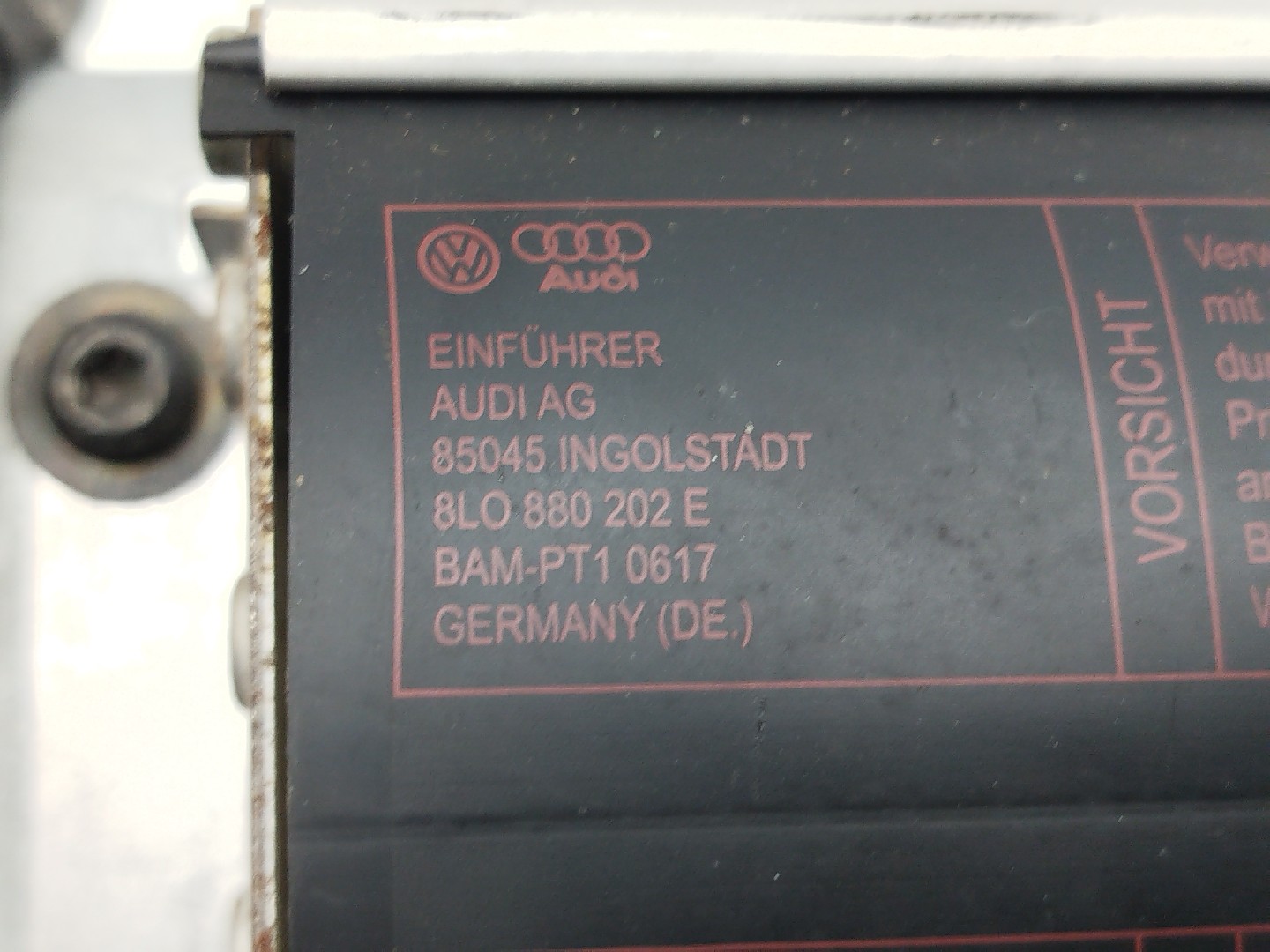 Airbag Passageiro AUDI A3 (8L1) | 96 - 06 Imagem-1