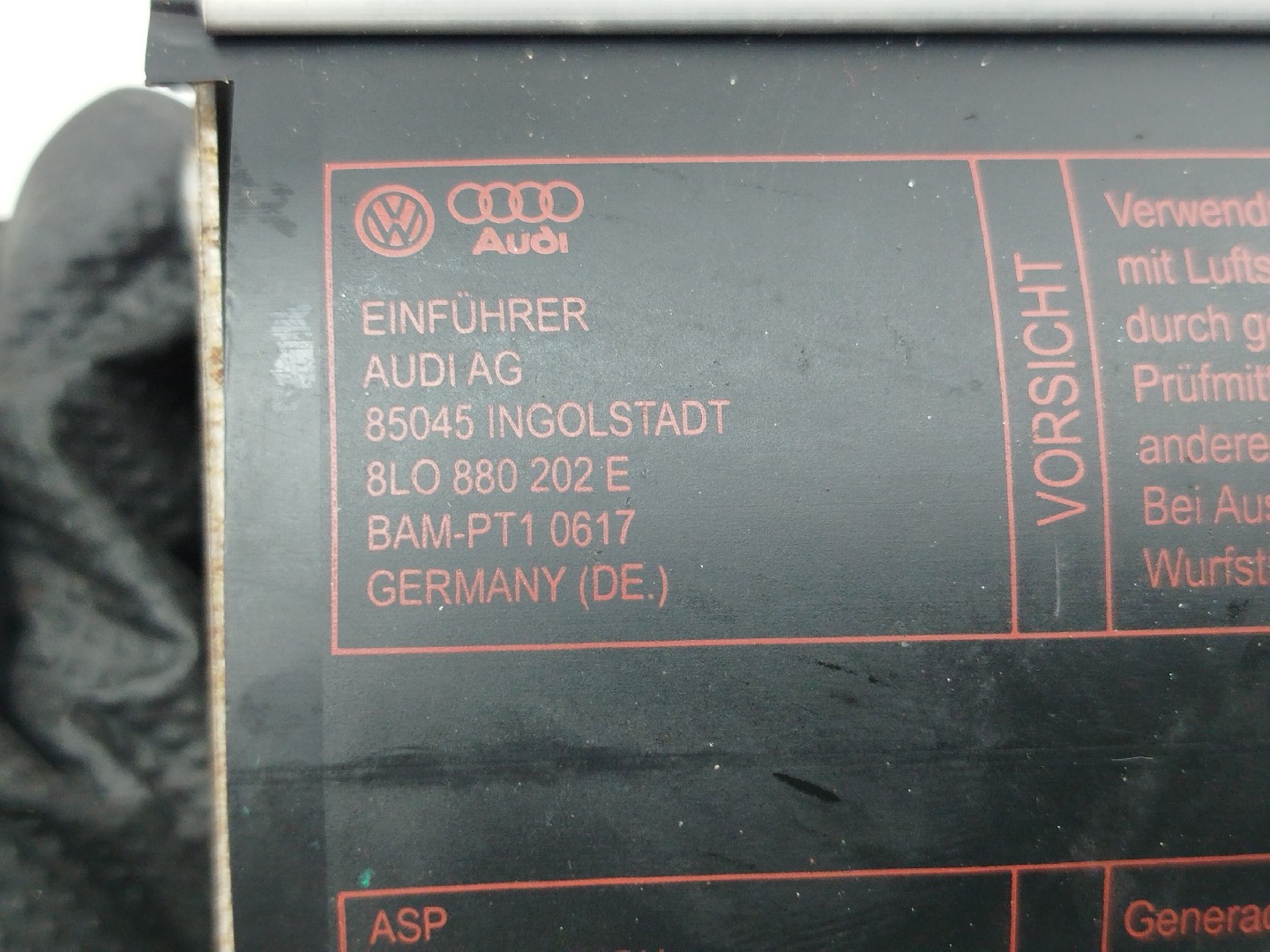 Airbag Passageiro AUDI A3 (8L1) | 96 - 06 Imagem-4