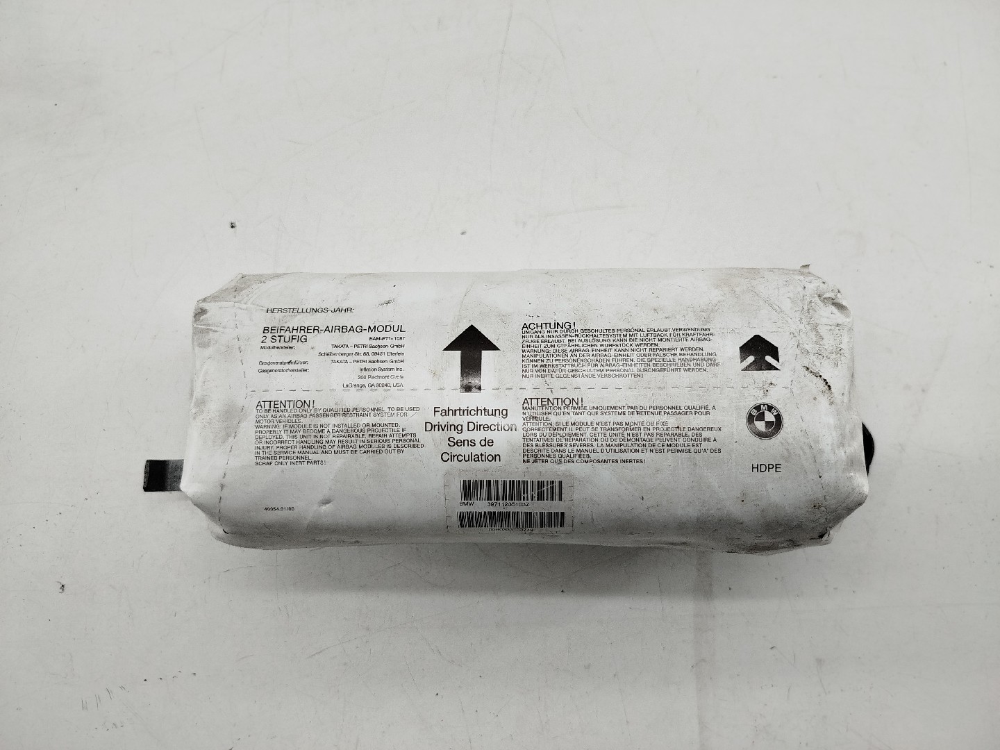 Airbag Passageiro BMW 3 (E46) | 97 - 05