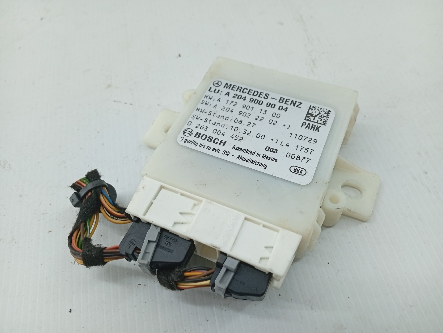 Módulo de estacionamento MERCEDES-BENZ C-CLASS (W204) | 07 - 15