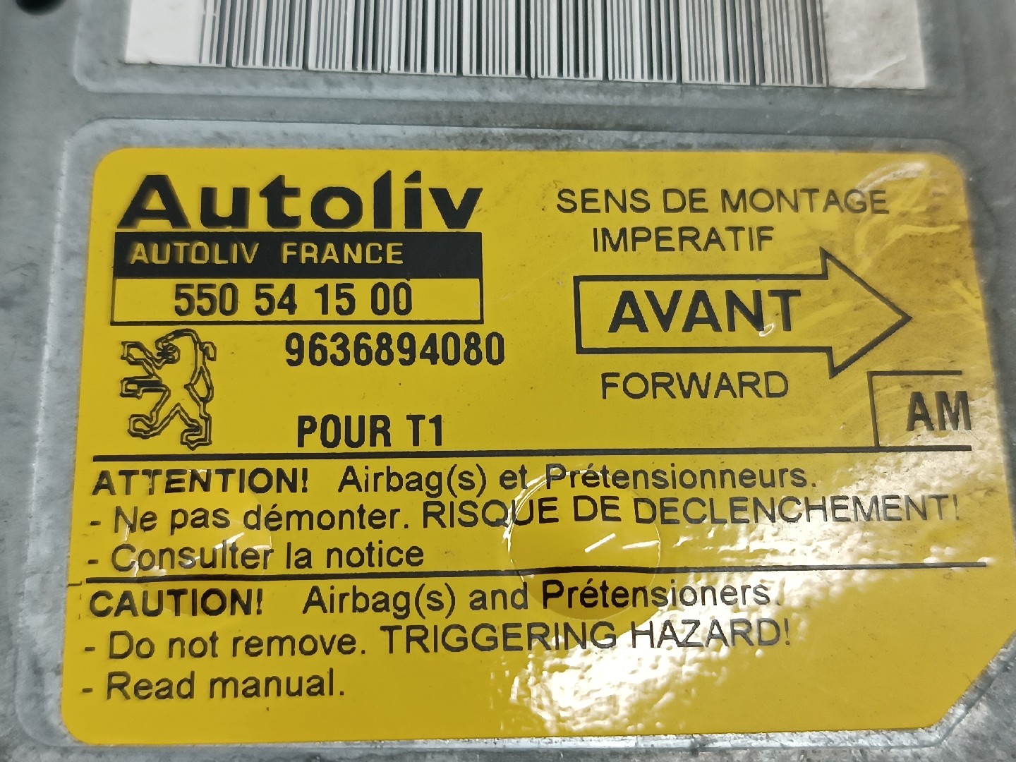 Centralina de Airbag PEUGEOT 206 Hatchback (2A/C) | 98 - 12 Imagem-2