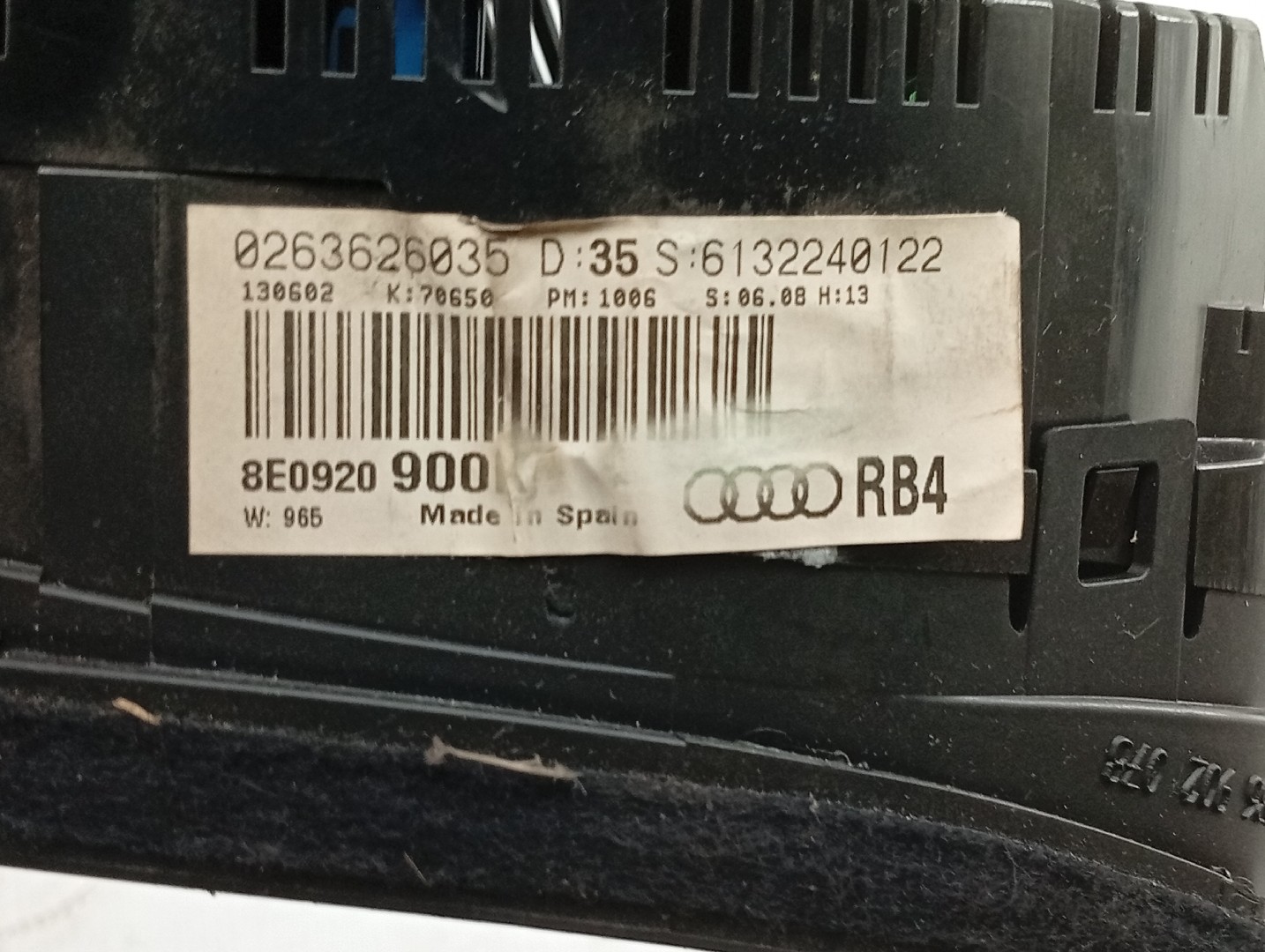 Quadrante AUDI A4 Avant (8E5, B6) | 00 - 05 Imagem-2