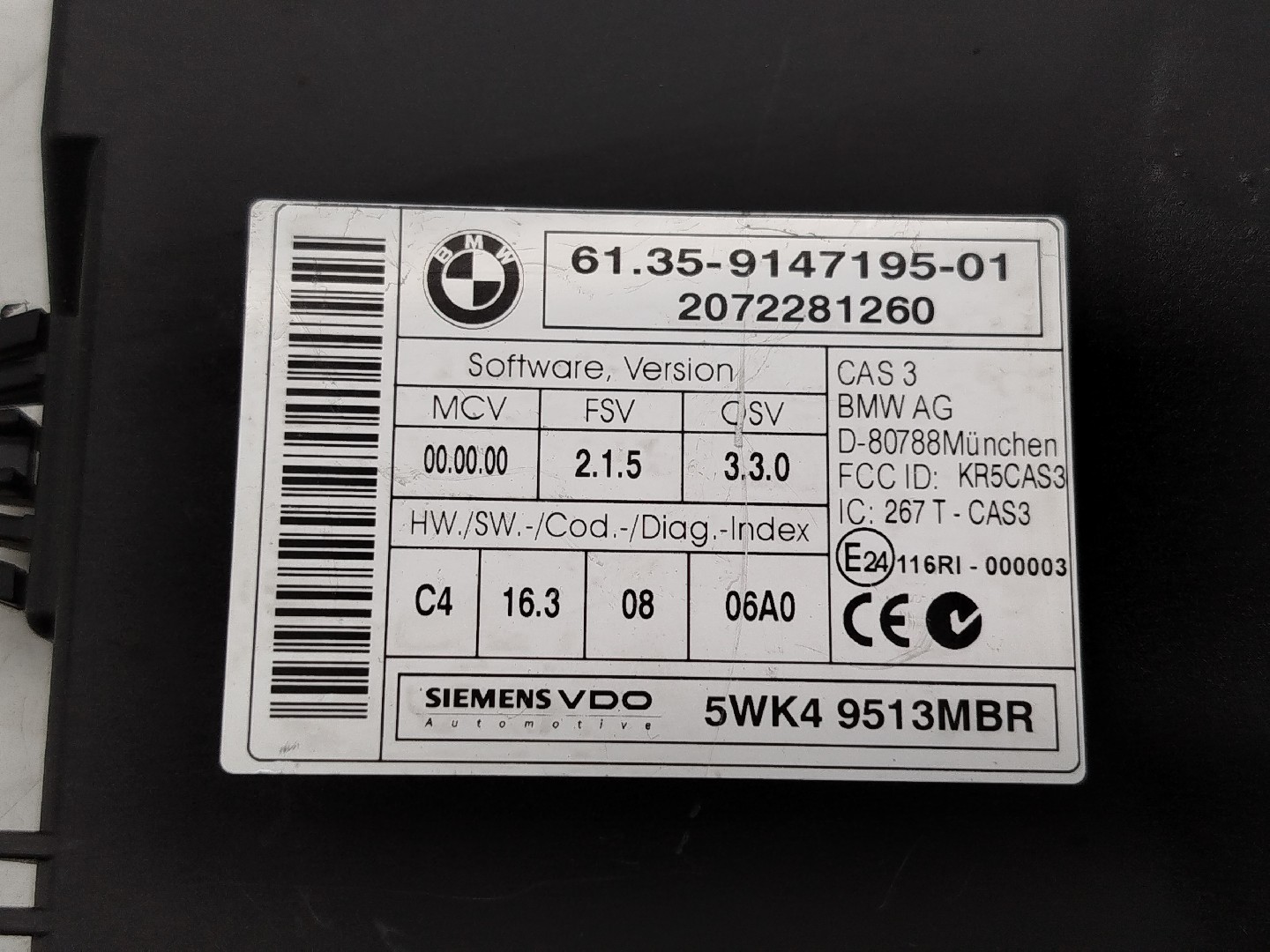 Módulo eletrónico BMW 5 (E60) | 01 - 10 Imagem-2