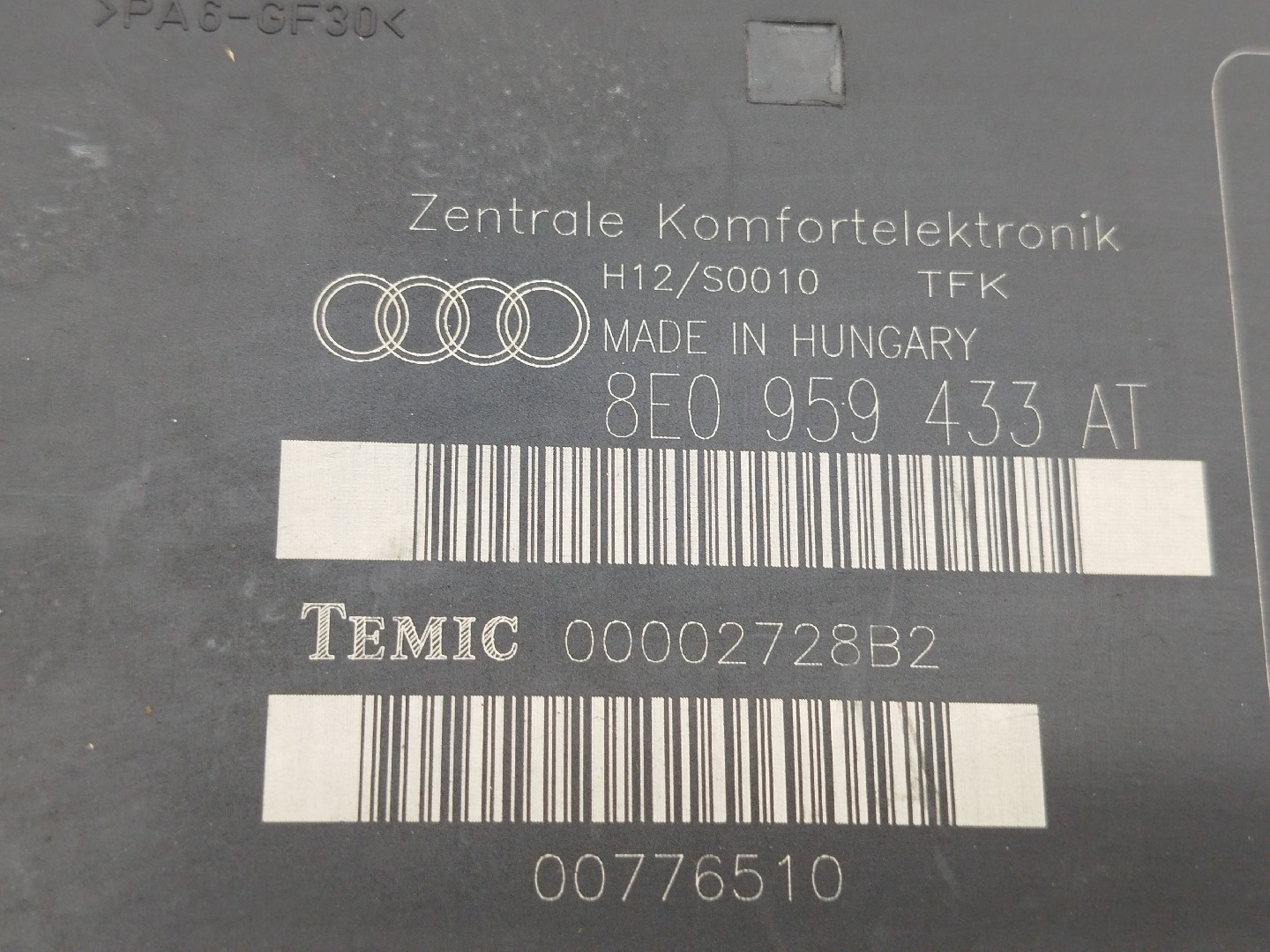 Módulo Confort AUDI A4 (8E2, B6) | 00 - 05 Imagem-5