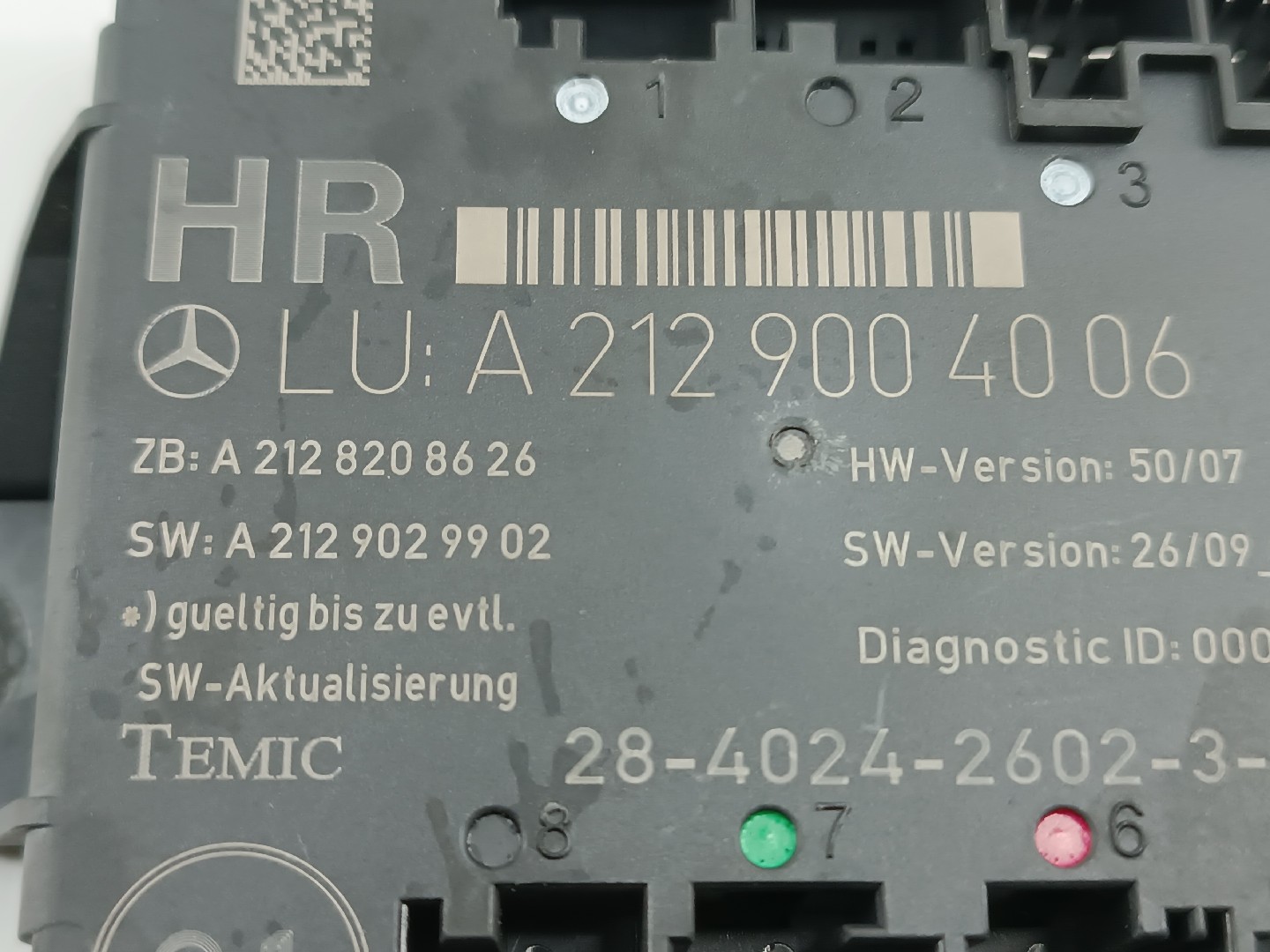 Módulo Porta Trás Direita MERCEDES-BENZ C-CLASS T-Model (S204) | 07 - 14 Imagem-1