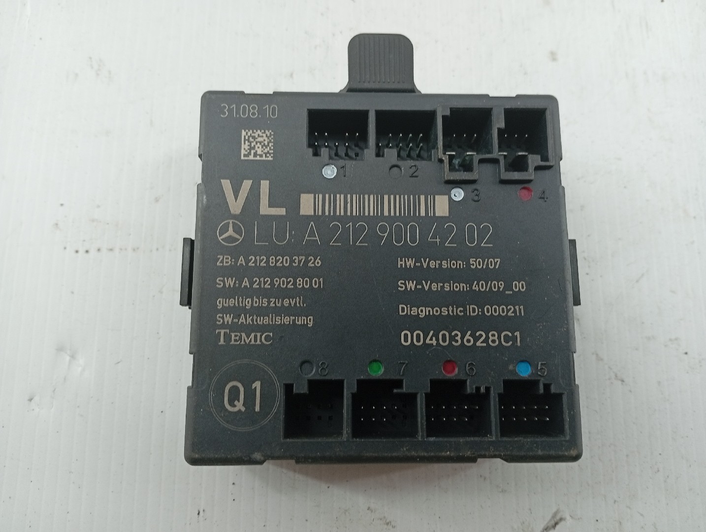 Módulo Porta Frente Esq MERCEDES-BENZ C-CLASS T-Model (S204) | 07 - 14 Imagem-2