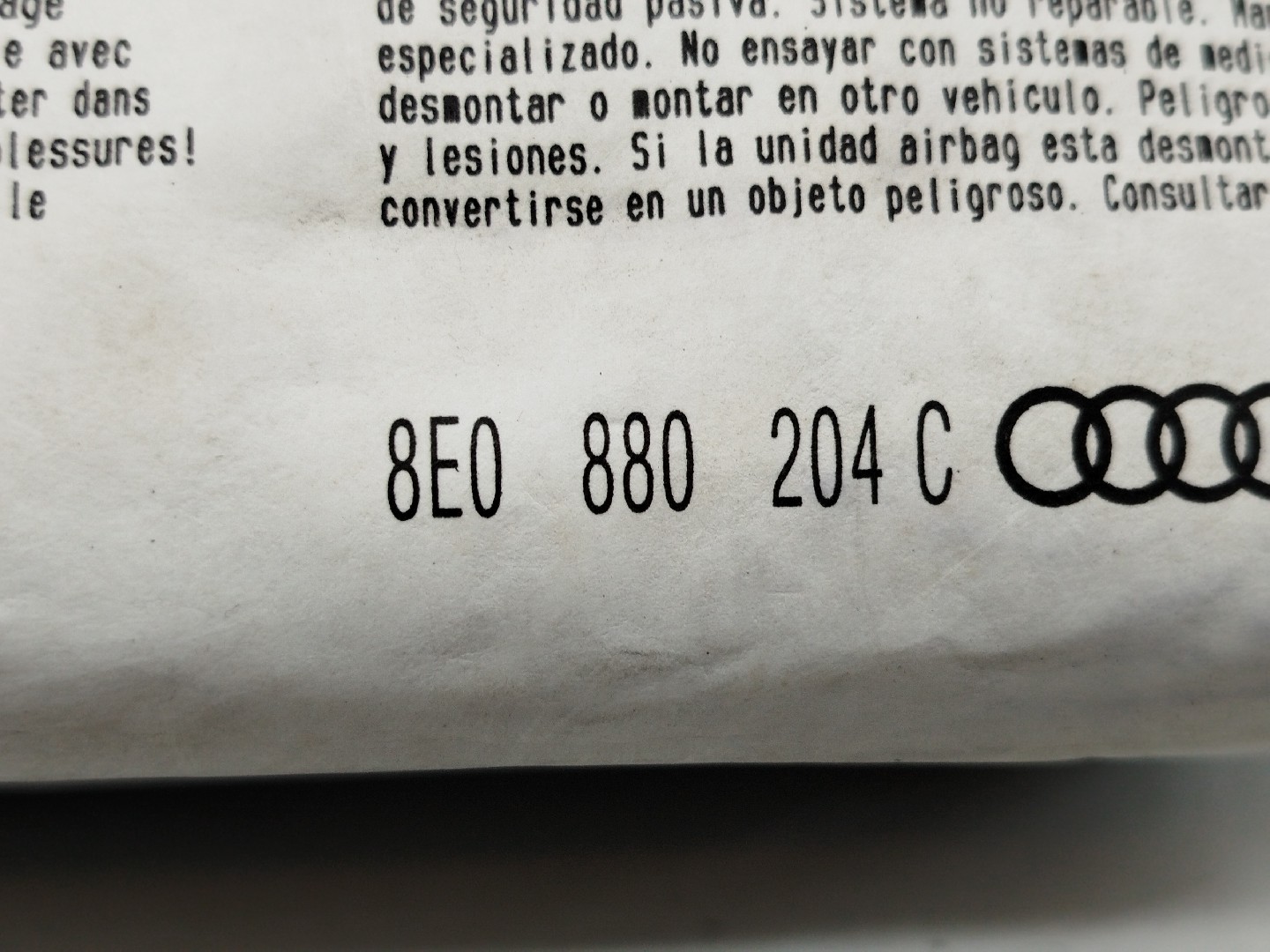 Airbag Passageiro AUDI A4 (8E2, B6) | 00 - 05 Imagem-1