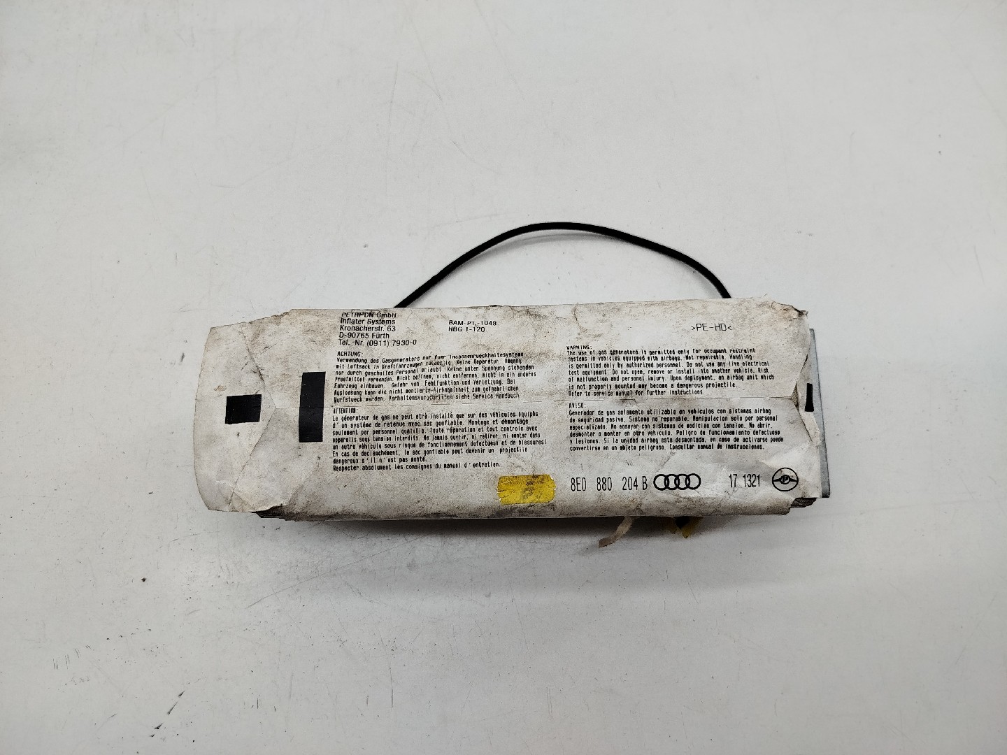 Airbag Passageiro AUDI A4 (8E2, B6) | 00 - 05