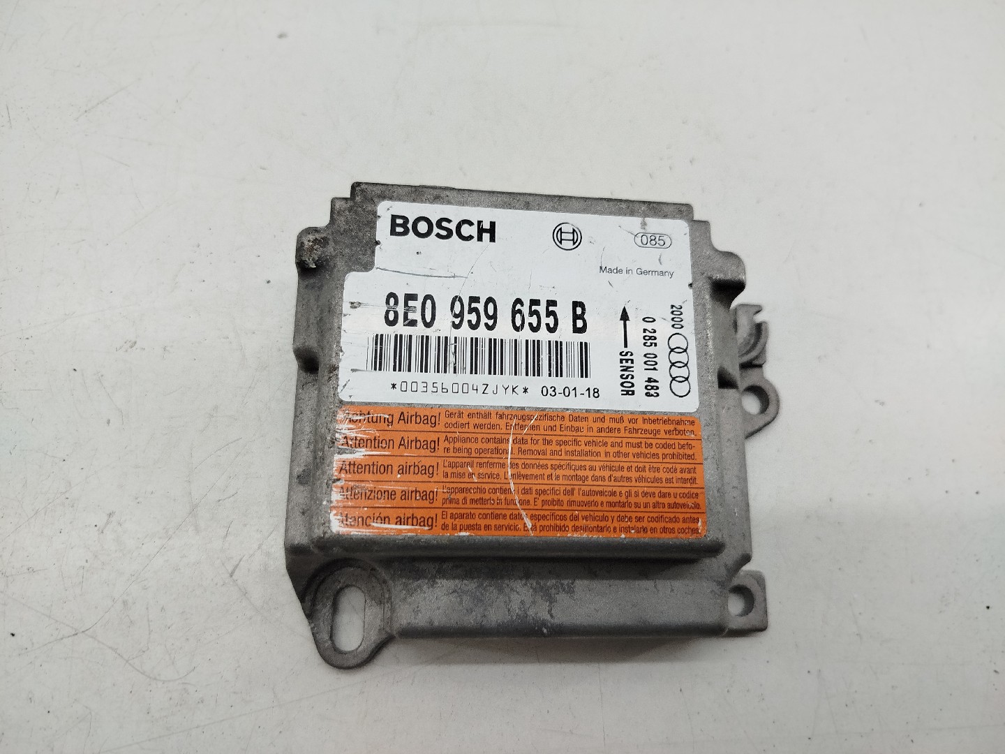 Centralina de Airbag AUDI A4 (8E2, B6) | 00 - 05