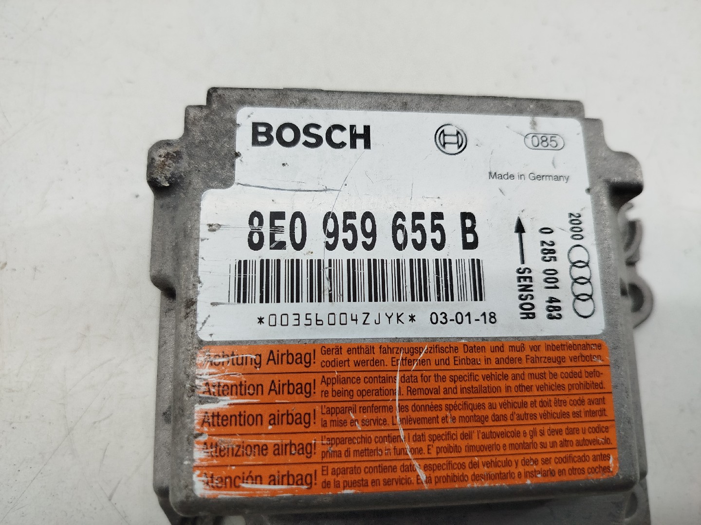 Centralina de Airbag AUDI A4 (8E2, B6) | 00 - 05 Imagem-1