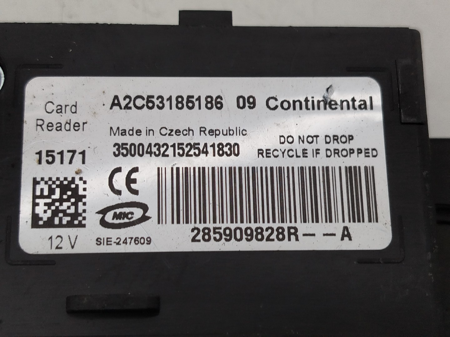 Leitor de cartão RENAULT SCÉNIC III (JZ0/1_) | 08 -  Imagem-3