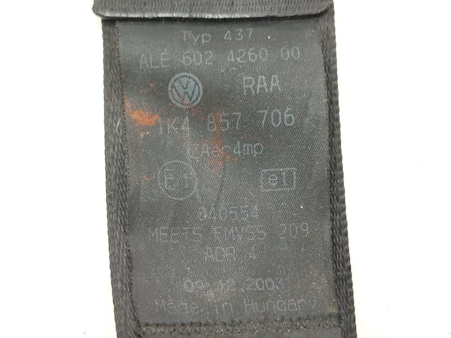 Cinto Frente Direito VOLKSWAGEN GOLF V (1K1) | 03 - 09 Imagem-2