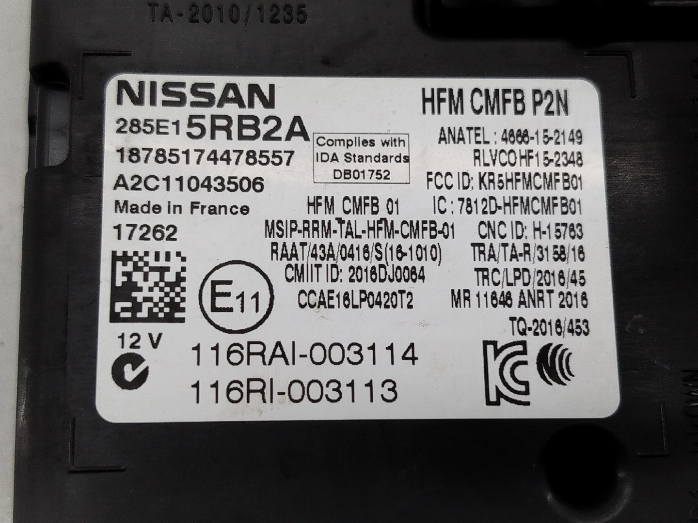 Módulo eletrónico NISSAN MICRA V (K14) | 16 -  Imagem-1