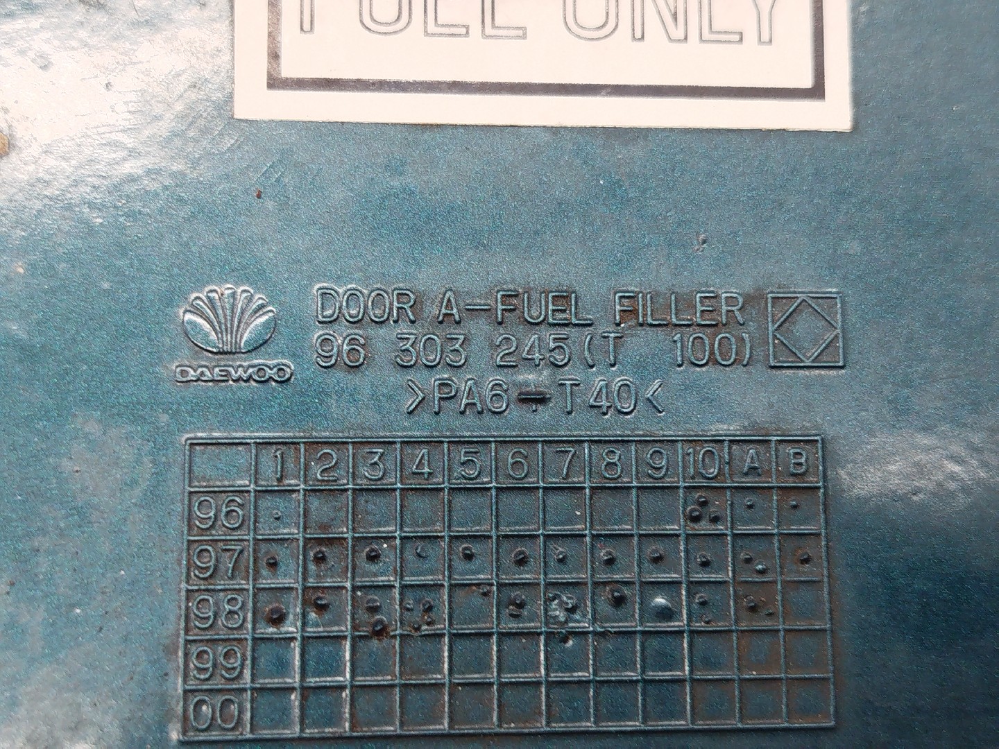 Tampa do Depósito de Combustível DAEWOO LANOS (KLAT) | 97 -  Imagem-2