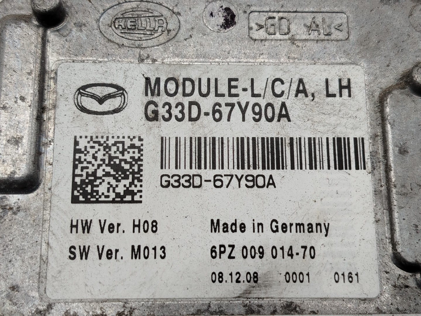 Módulo de controlo MAZDA 6 três volumes (GH) | 07 - 13 Imagem-3