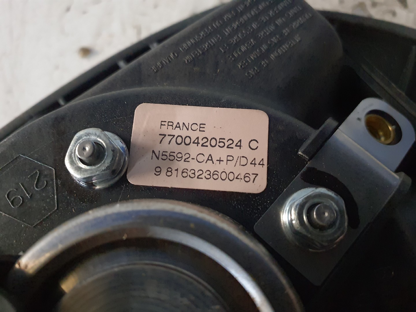 AIRBAG VOLANTE RENAULT MEGANE Scenic (JA0/1_) | 96 - 01 Imagem-2