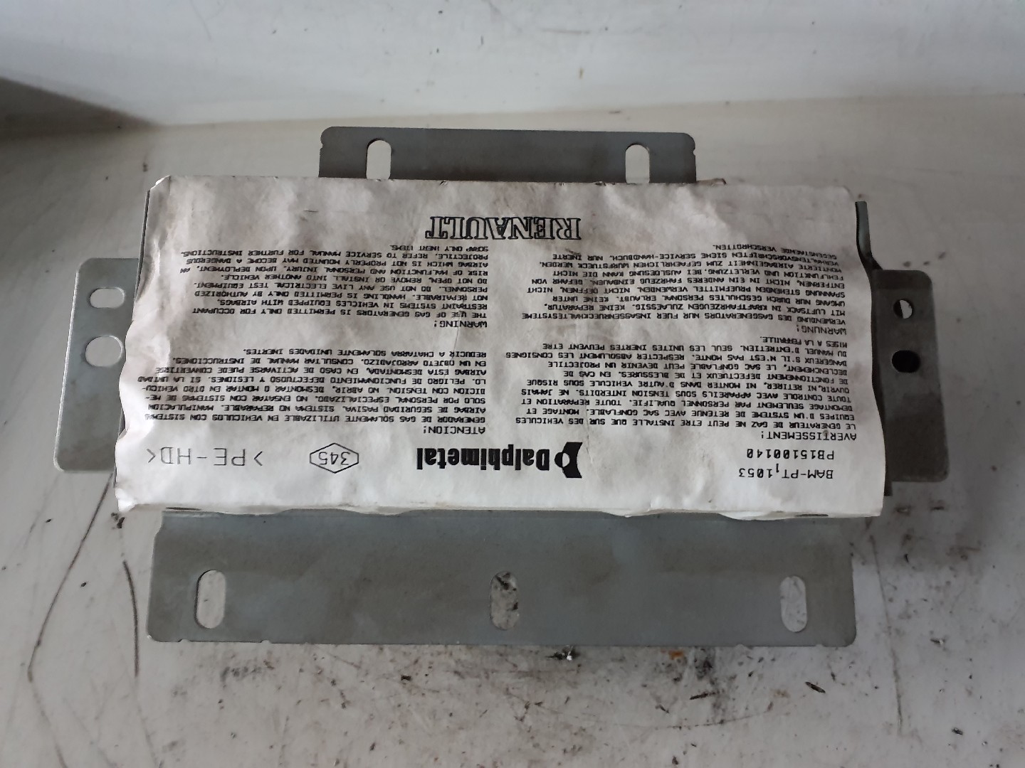 AIRBAG PASSAGEIRO RENAULT MODUS / GRAND MODUS (F/JP0_) | 04 - 