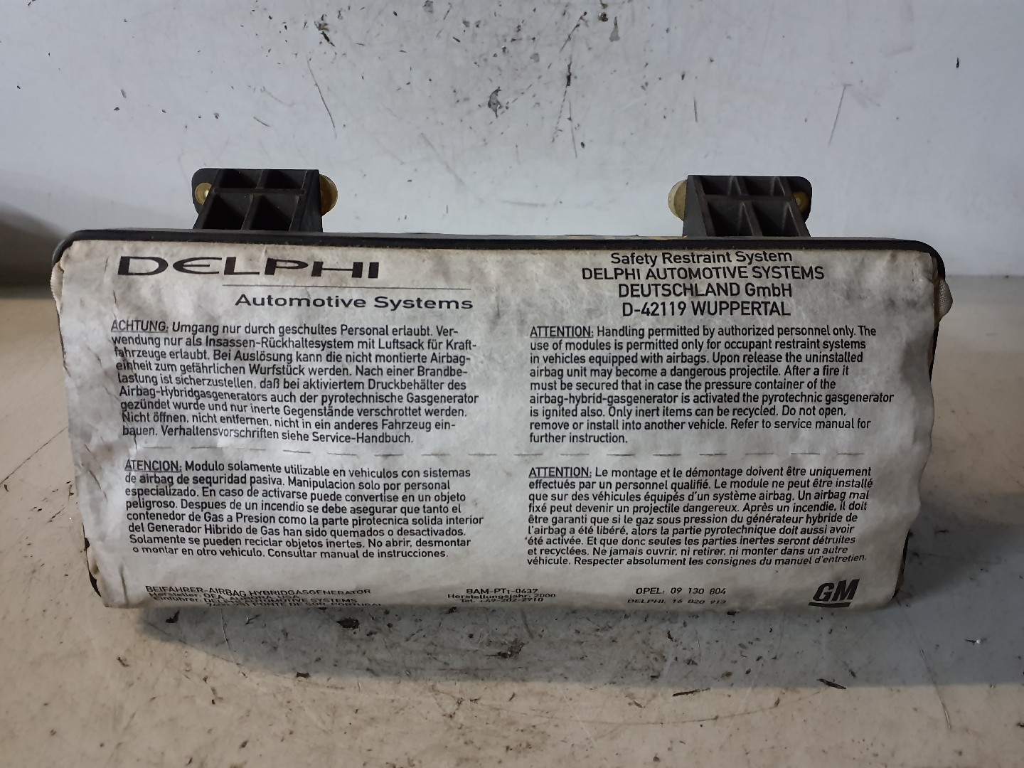 AIRBAG PASSAGEIRO OPEL CORSA C (X01) | 00 - 09