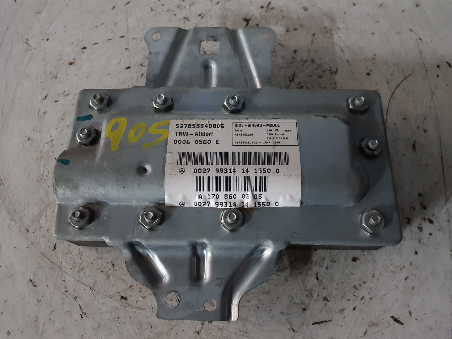 AIRBAG PORTA PASSAGEIRO MERCEDES-BENZ C-CLASS (W202) | 93 - 00