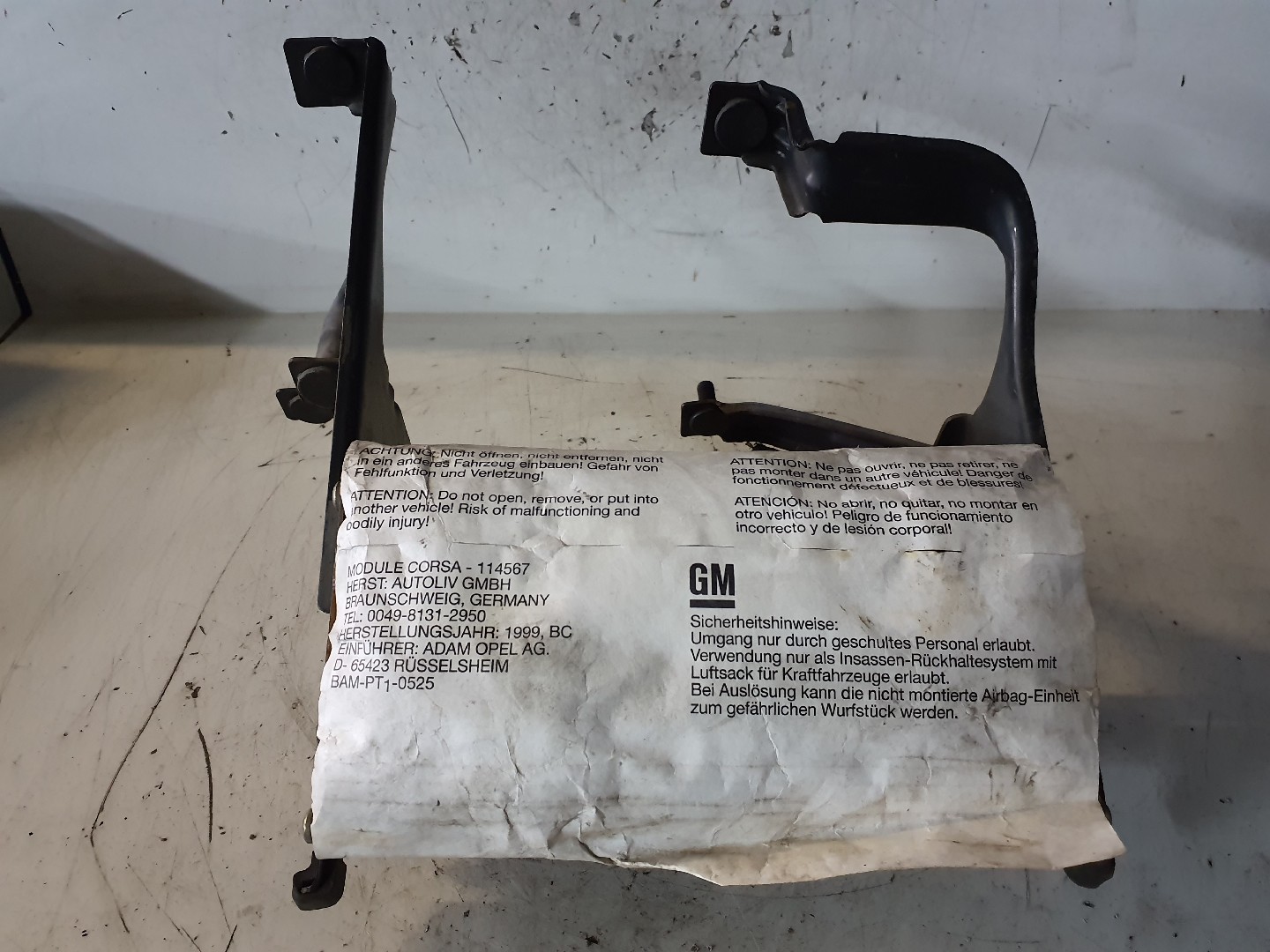 Airbag Acompañante OPEL CORSA B (S93) | 93 - 02