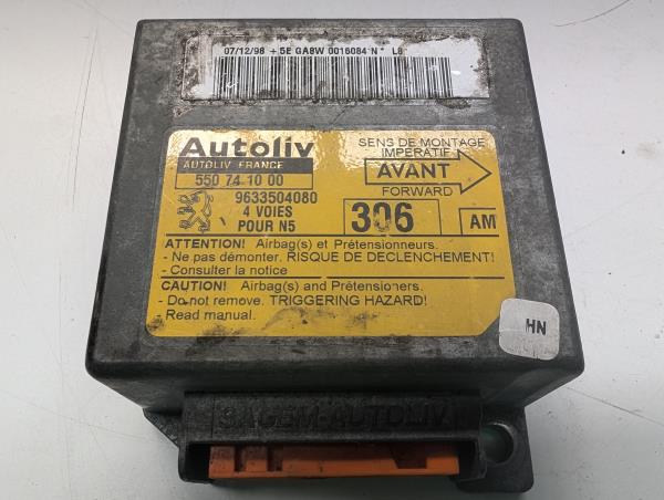 CENTRALINA AIRBAGS PEUGEOT 306 (7B, N3, N5) | 93 - 03