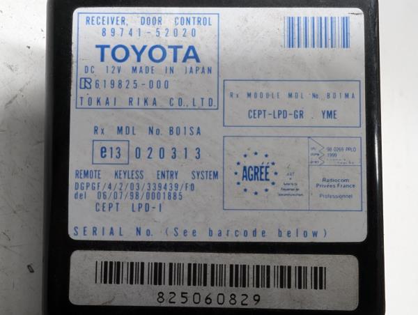 CENTRALINA FECHO CENTRAL TOYOTA YARIS (_P1_) | 99 - 05