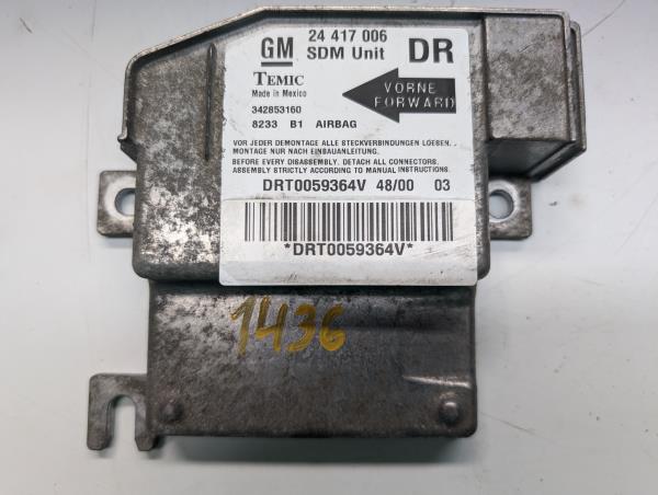 CENTRALINA AIRBAGS OPEL CORSA C (X01) | 00 - 09