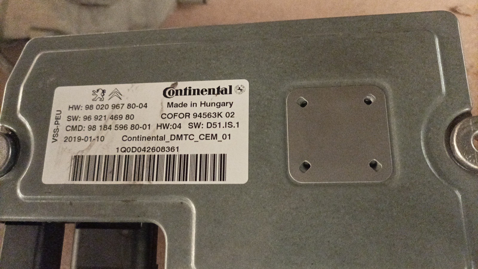 Centralina de start stop CITROEN - ID S_151492