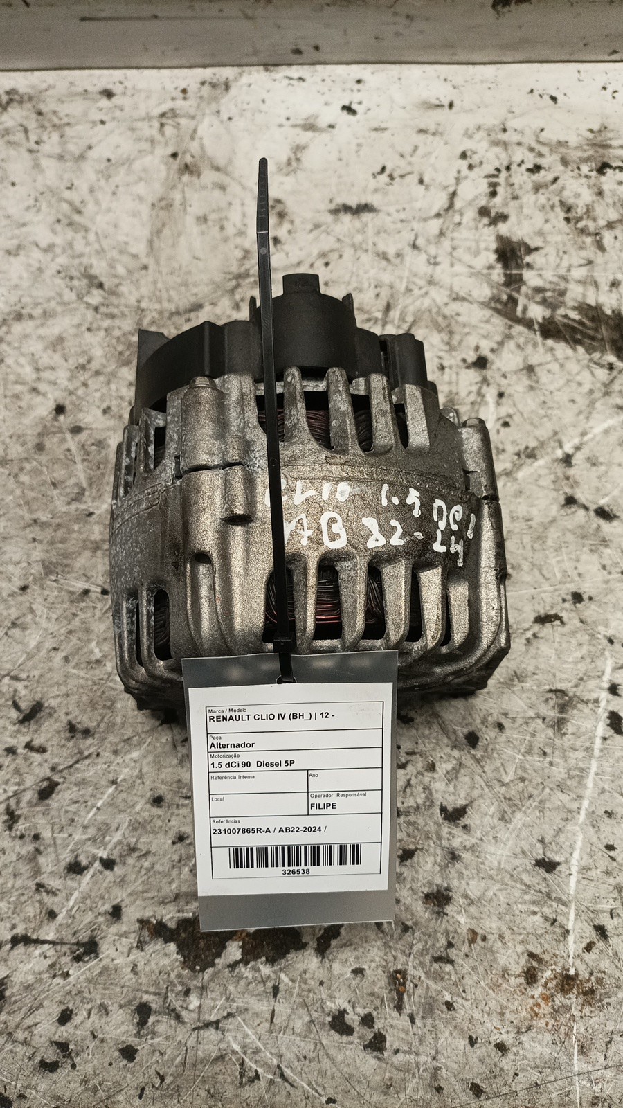 Alternador RENAULT - ID S_166537