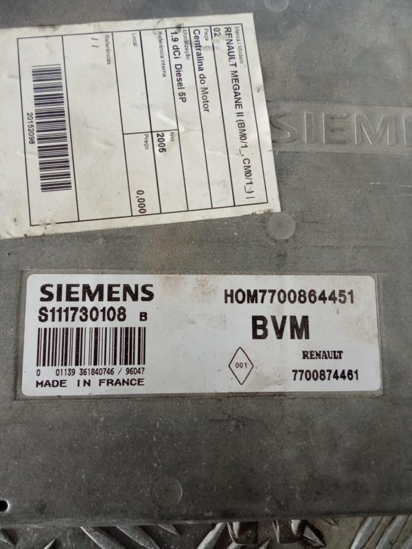 Centralina do Motor RENAULT - ID S_12097