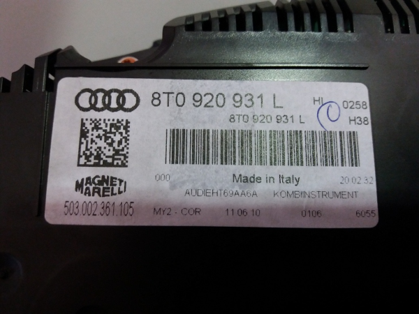 Quadrante AUDI A5 (8T3) | 07 - 17