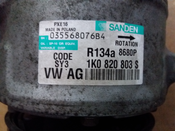 Compressor do Ar condicionado VOLKSWAGEN PASSAT (3C2) | 05 - 10 Imagem-2